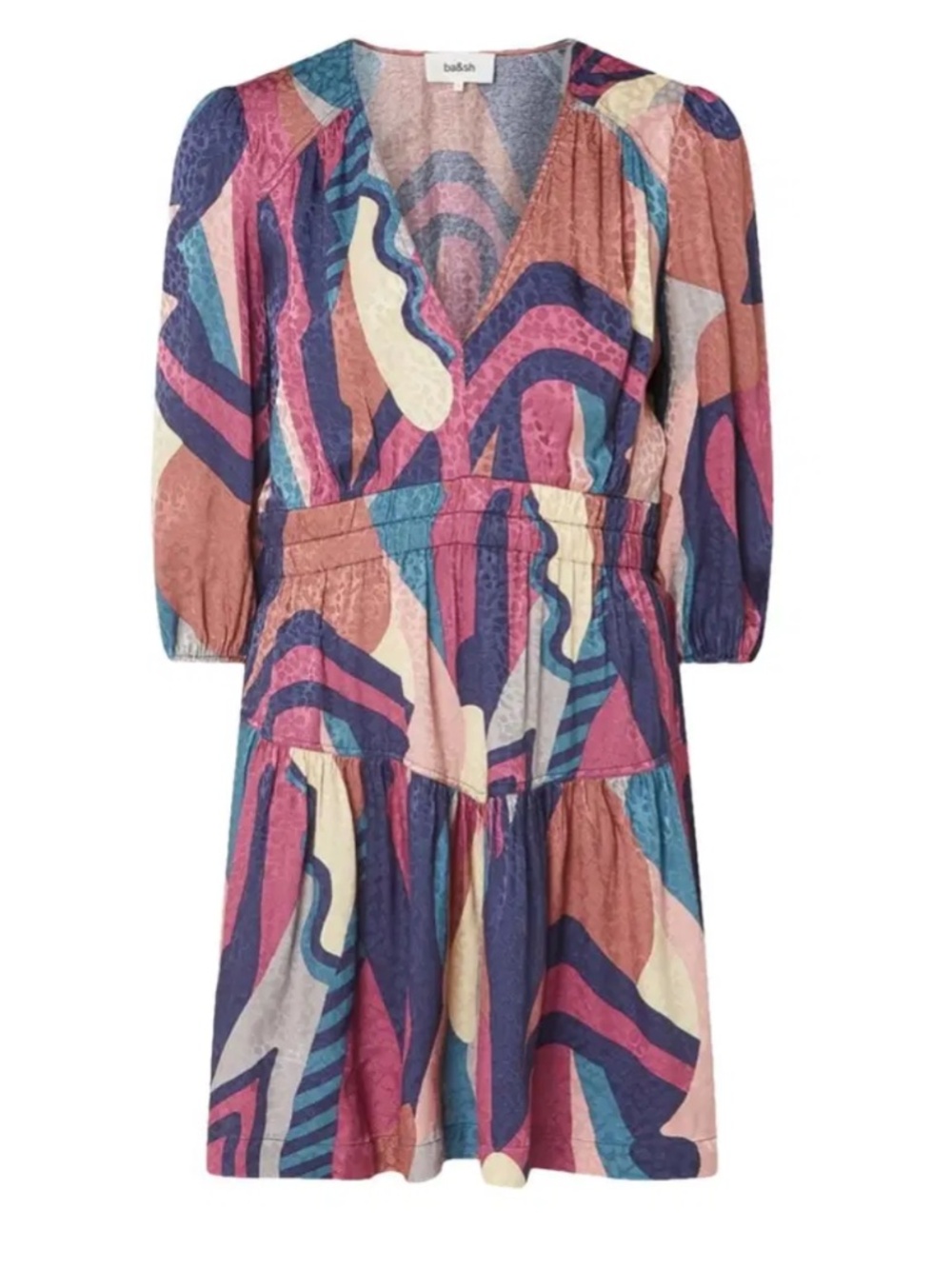 Ba&Sh Wacla Smocked Waist Dress - 2 (Medium)